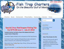 Tablet Screenshot of fishtrapcharters.biz